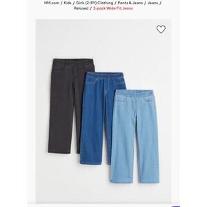 H&M 3T 3 pack Wide Fit Jean Lot NWT